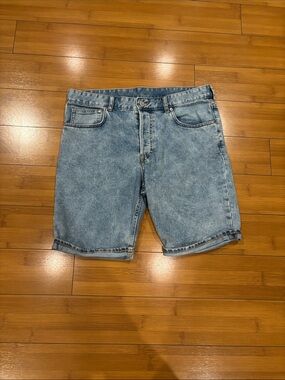 Source Unknown Light Blue Washed Denim Jean Shorts